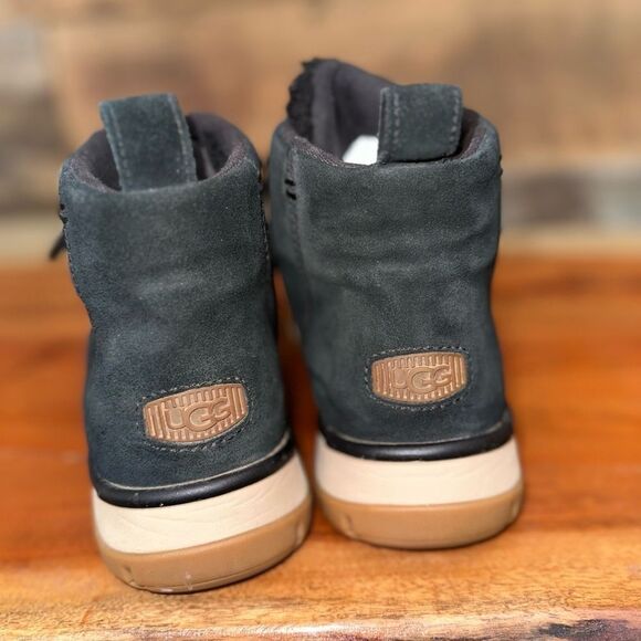 UGG Lakesider Heritage Mid Black Lace Up Boot Women’s size 10 EUC - Picture 5 of 8